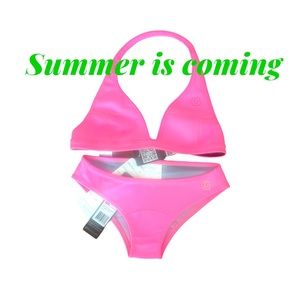 NWT GlideSoul women’s pink neoprene bikini size small